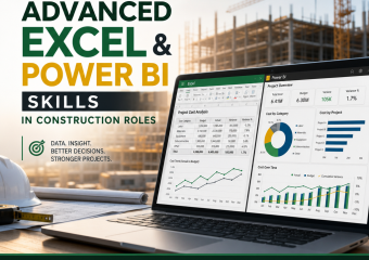 advanced Excel skills illustration for Advanced Excel and Power BI Skills in Construction Roles