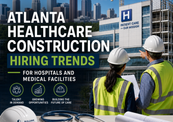 Chart on Atlanta healthcare construction hiring trends for hospitals and medical facilities, highlighting growth and talent d