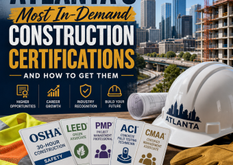 Construction certifications chart for Atlanta career growth and industry recognition