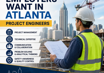 Top skills for Atlanta project engineers: project management, communication, problem solving, and safety awareness