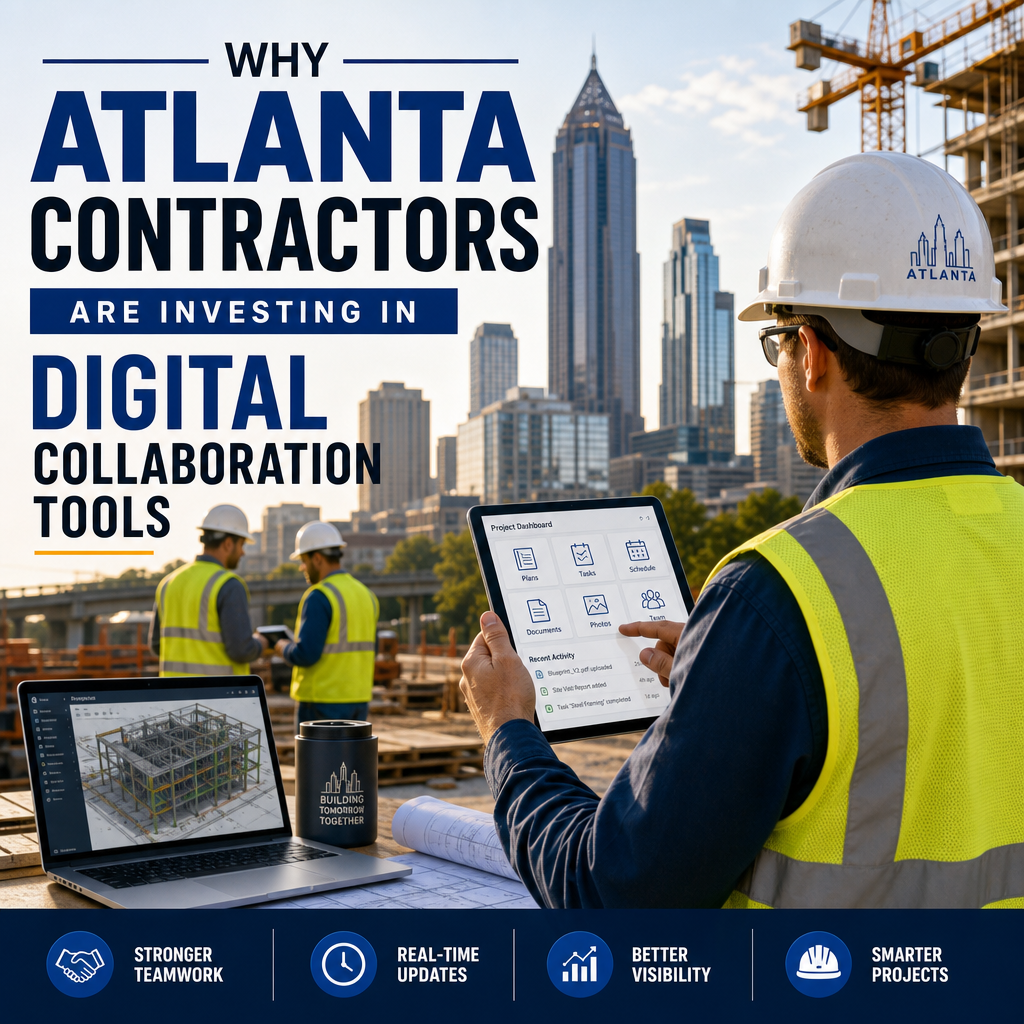 Atlanta contractors using digital collaboration tools to coordinate teams and manage projects