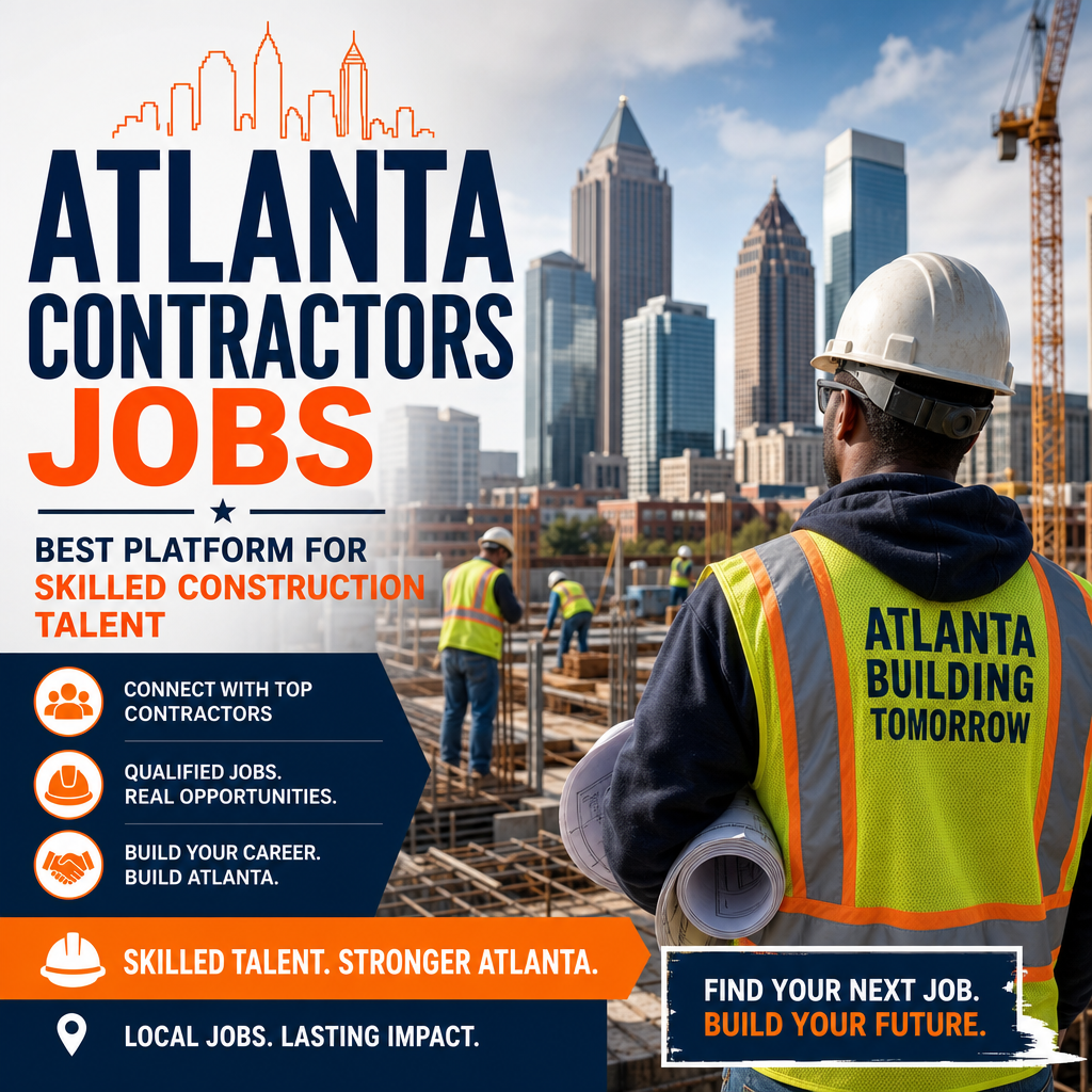 Atlanta contractors jobs platform connecting skilled construction workers with local opportunities and career growth