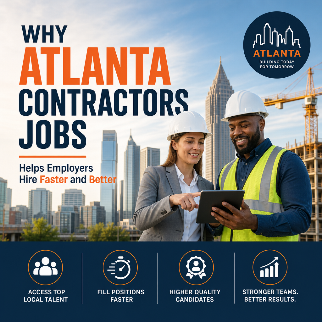 Atlanta Contractors Jobs connects employers with qualified local construction talent faster.